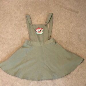 Green Dress with Mushroom Decal